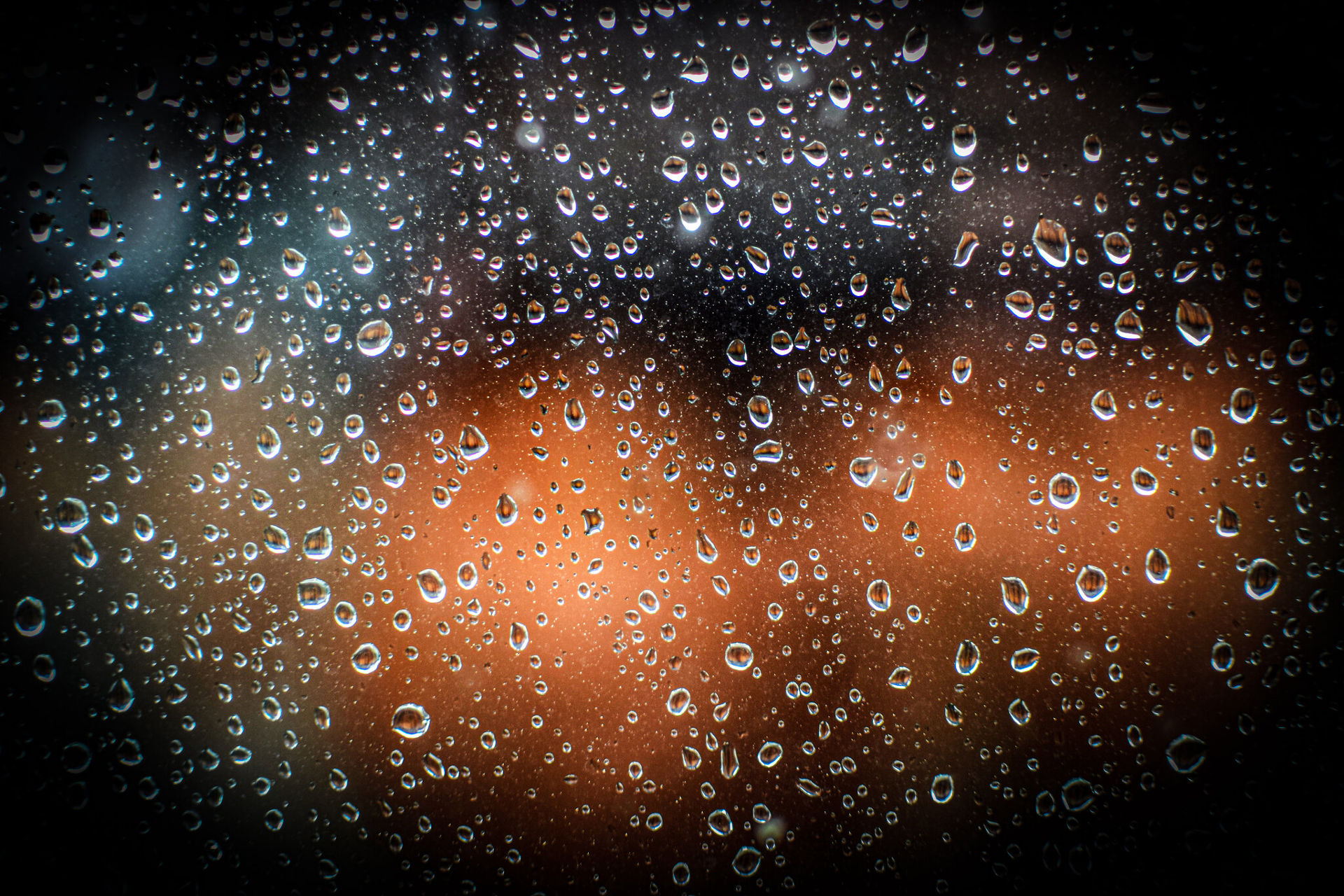 Rain on glass